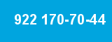 922 170-70-44